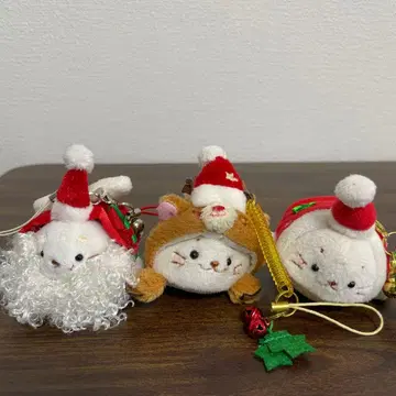 시로탄 크리스마스 마스코트 키링 3세트