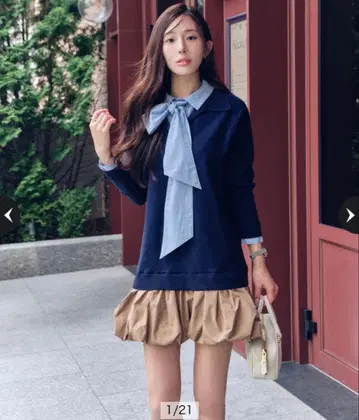 마이 스트라다 보타이 벌룬 도킹 원피스