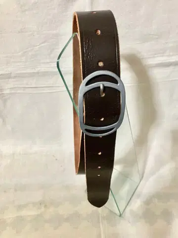 가죽 벨트(zucca 버클 내추럴 색상(무염색)