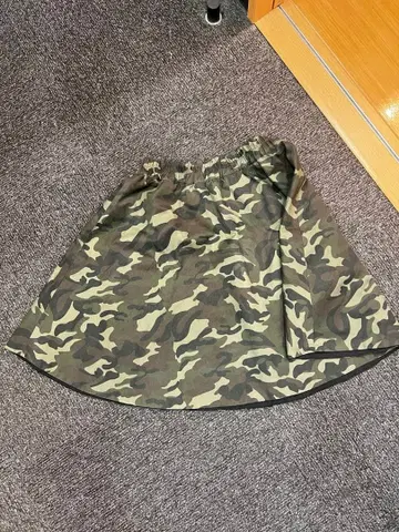 빈티지 리버서블 카모 스커트