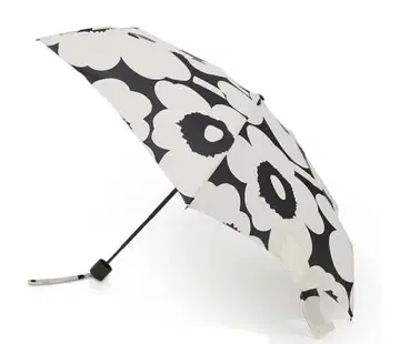 새상품 마리메꼬 우니코 접이식 우산 블랙 x 코튼