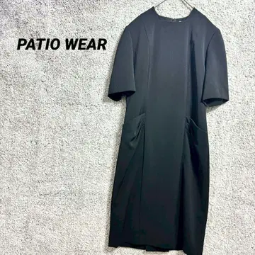 3271 파티오웨어 포멀 원피스 반팔 예복 상복 관혼상제 블랙