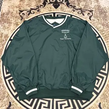 90s 빈티지 나일론 풀오버 자켓 자수 로고 US 구제 의류