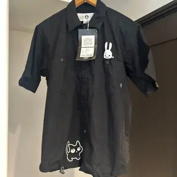 CUNE 반팔 셔츠 블랙 사이즈 2