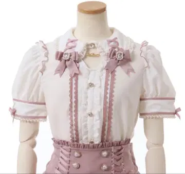 LIZLISA 트윈 리본 액세서리 블라우스