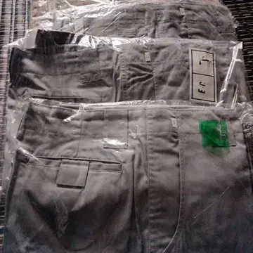 워크 팬츠 세트 그레이 브라운