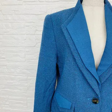 준 아시다 자켓 M 트위드 울 블루 11호 [ 1888-39 ]