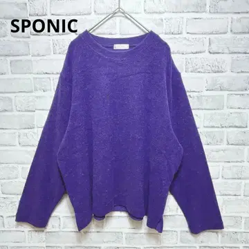 [ SPONIC ] 니트 스웨터 크루넥 빅 사이즈 루즈핏 5L