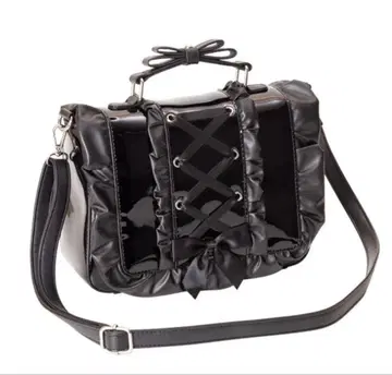 레이스업 프릴 숄더백