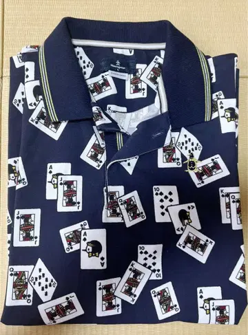 Munsingwear 트럼프 무늬 셔츠 L 사이즈 반팔