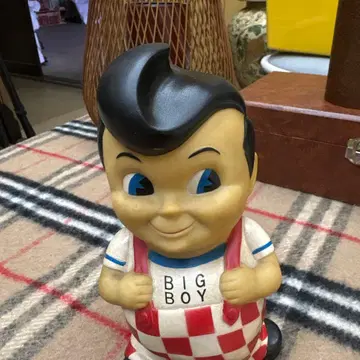 BIG BOY 저금통 체크 무늬