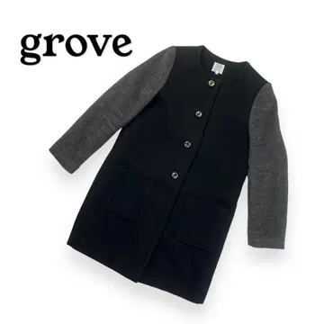 그로브 글로브 코트 블랙 블랙 L 아우터 겉옷