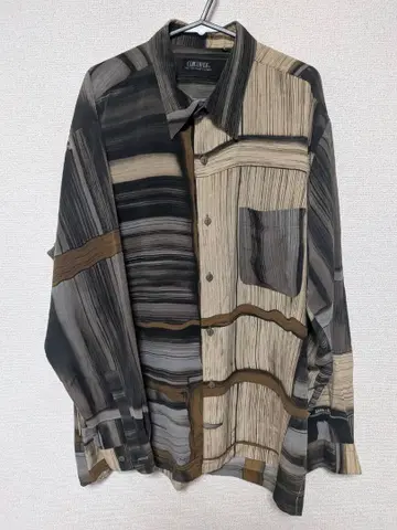 CORCOVADE 폴리에스테르 100% 패턴 셔츠 L