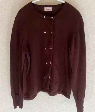 mao made 크루넥 가디건/브라운