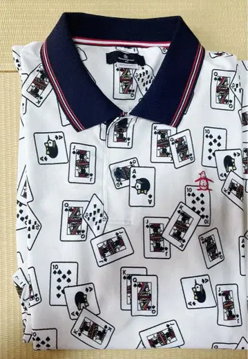 [ 공식 완판템 ] Mansingwear 트럼프 무늬 반팔 피케 셔츠