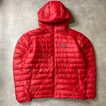 00s Patagonia down sweater hoody red