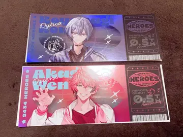 코야나기 로우 아카기 웬 홀로그램 티켓풍 카드