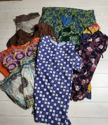 에스닉 계열 화려한 무늬 여성용 묶음 판매 세트 30점 이상