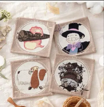 하울의 움직이는 성 고블랑 직조 코스터 4개 세트 품절