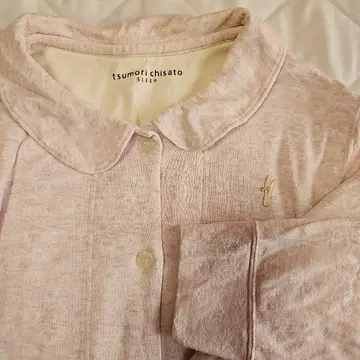 츠모리치사토 룸웨어 세트 핑크 파자마 홈웨어 토끼 코튼