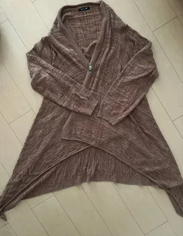 차이하네/브라운 숄 가디건