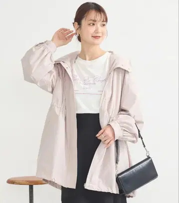 [ 새상품 ] 어스 뮤직&에코로 드로스트 미들 기장 후드티