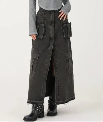 새상품 [Avandress] 데님 카고 스커트