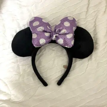 미니 보라색 머리띠