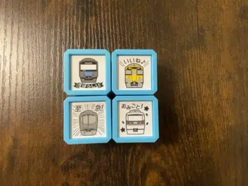 새상품급 세이부 철도 시크릿 스태킹 스탬프 4개 세트