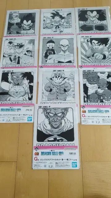 드래곤볼 제일복권 G상 코믹 클리어 파일 세트 10장 세트