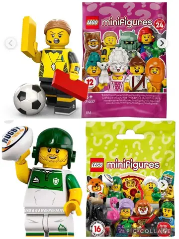 LEGO 미니 피규어 축구 심판 럭비 선수 스포츠 럭비 선수