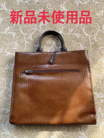 브라운 가죽 토트백 미사용 새상품