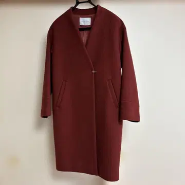 가격 인하 GREEN LABEL RELAXING 버건디 롱 코트