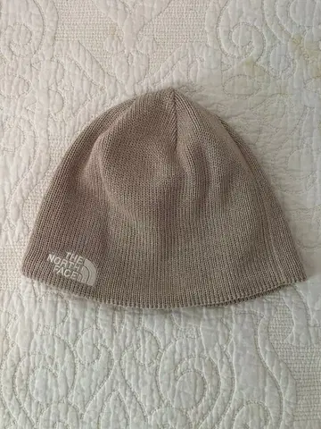 THE NORTH FACE 베이지 니트 모자