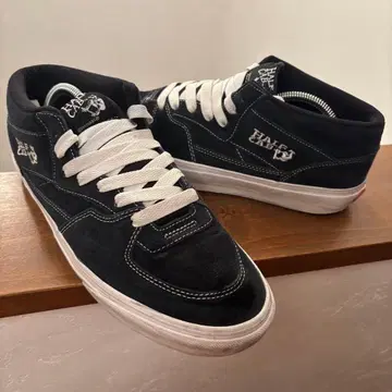 VANS HALF CAB 블랙/화이트 27.5cm 스웨이드
