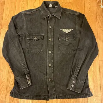 WEST RIDE 셔츠 자켓 블랙