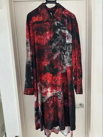 Ground Y(그라운드와이) 백화요란 올 패턴 플라워 프린트 긴팔 셔츠