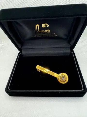 [ 요시다 사부로 상점 ] 넥타이핀 ER 금 빨간색 칠보