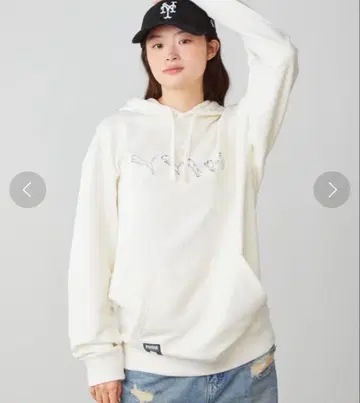 PUMA Ripindip 콜라보 후드티 후디 화이트