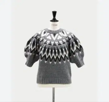 machatt 마차트 로우 게이지 노르딕 니트 그레이