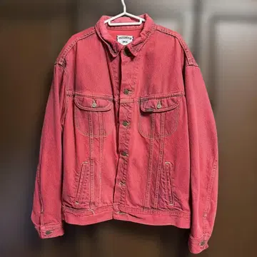 Lee 빨간색 데님 자켓