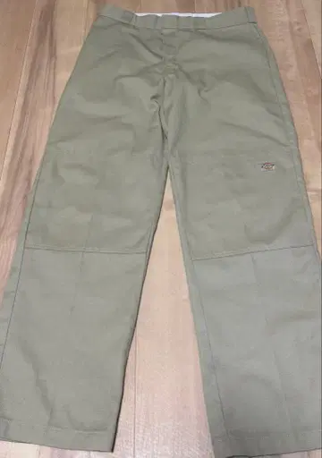 디키즈 더블니 루즈핏 베이지 팬츠 34x32