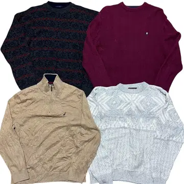 US 구제 의류 니트 스웨터 4장 묶음 판매 NT04