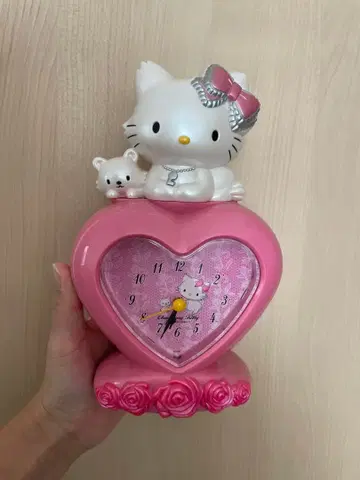 챠미키티 하트형 알람 시계