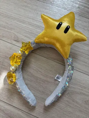 골드 별 모양 헤드밴드