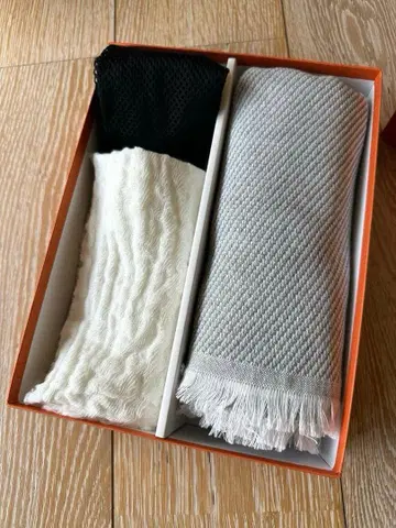 [ 새상품 ] 긴자 타나고코로 차콜 타월 스톨 핸드 타월 토트백