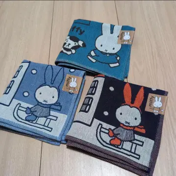 miffy 미피 타월 손수건 3장 세트 A