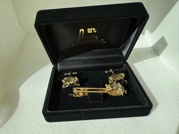 [ 요시다 사부로 상점 ] 커프스 타이핀 세트 개 골드