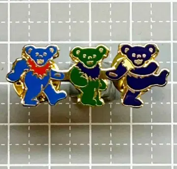 새상품 미사용 그레이트풀 데드 베어 핀 배지