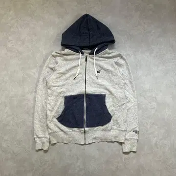 그레이 네이비 후드 부착 후드티 로고 부착 남성용 M 상당
